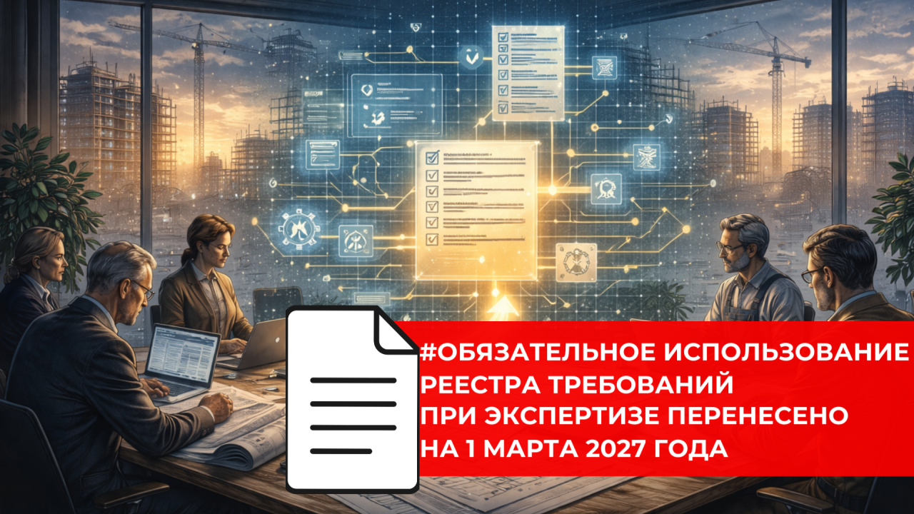 Реестр требований в строительстве начнет действовать в полном объеме с 2027 года